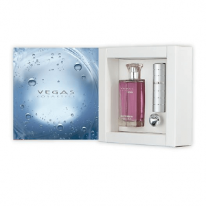 Vegas Cosmetics Geschenkbox inkl. Parfüm, Taschenzerstäuber und Trichter