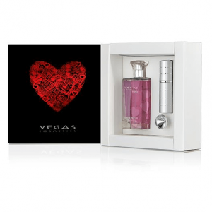 Vegas Cosmetics Geschenkbox inkl. Parfüm, Taschenzerstäuber und Trichter
